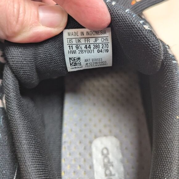 Adidas Advantage Farm Rio Butterfly Print Black Sneaker Mens 11 - Picture 7 of 8